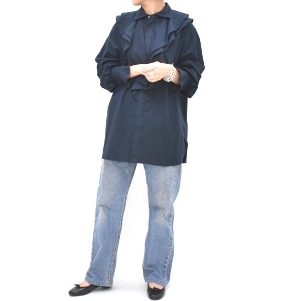 Oblada ���֥�� RAFFLE SHIRT CHECK �����å� ��åե륷��� F2510SH03������̵����