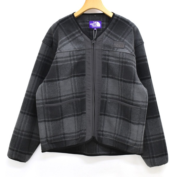 THE NORTH FACE PURPLE LABEL �Ρ����ե����� �ѡ��ץ�졼�٥� PLAS Plaid Fleece Field Cardigan �����å��ե꡼���ե�����ɥ����ǥ����� N25FA038������̵����