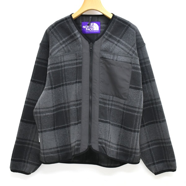 THE NORTH FACE PURPLE LABEL �Ρ����ե����� �ѡ��ץ�졼�٥� PLAS Plaid Fleece Field Cardigan �����å��ե꡼���ե�����ɥ����ǥ����� N25FA038������̵����