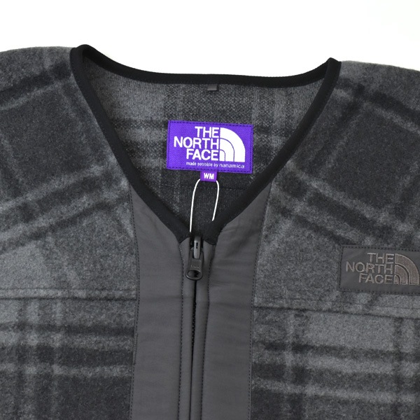 THE NORTH FACE PURPLE LABEL �Ρ����ե����� �ѡ��ץ�졼�٥� PLAS Plaid Fleece Field Cardigan �����å��ե꡼���ե�����ɥ����ǥ����� N25FA038������̵����