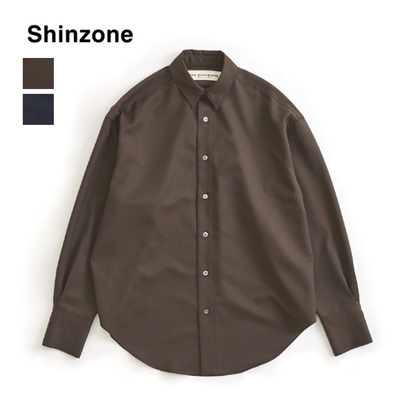 ��26AW��THE SHINZONE ���󥾡��� WASHABLE WOOL DADDY SHIRT �����å���֥륦���� ���ǥ������ ̵�� 26AMSBL10 ��ǥ�����������̵���ۡ�ͽ���