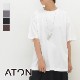 ATON ȥ "SUVIN 60/2 OVERSIZED T-SHIRT" Сԥ AT-KKAGNW0015 ǥ̵ۡڥåݥȲġ