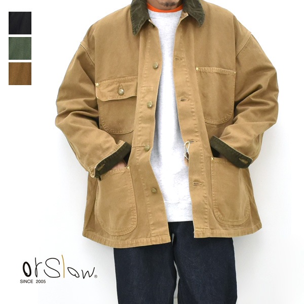 orSlow ���������� ���å����ե��å� ���С������� ���㥱�å� RELAX FIT OXFORD COVERALL 01-6034������̵����