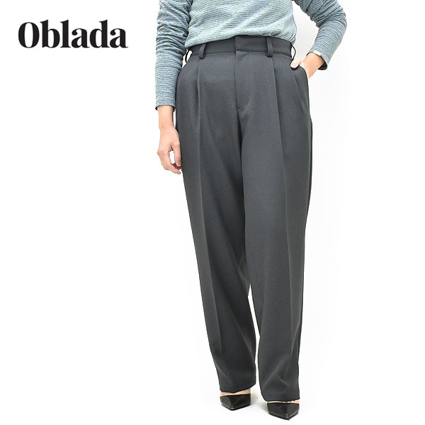 26SS】Oblada オブラダ ANY PANTS エニーパンツ タックセンタープレス