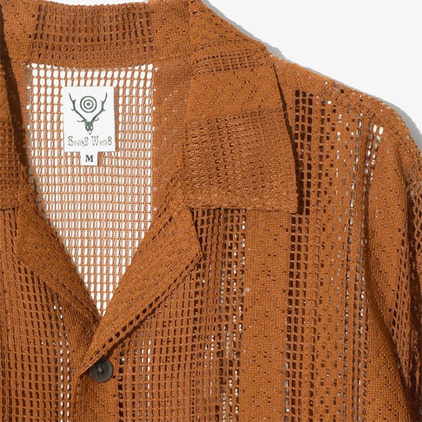 ��25AW��South2 West8 �������ġ��������ȥ����� L/S Cabana Shirt -Poly Lace Jq.- �졼�����Хʥ���� RW609������̵����