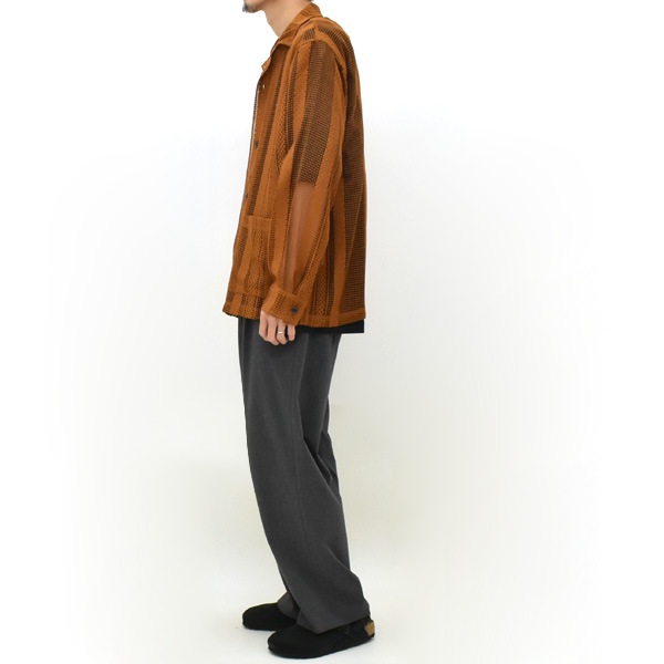 ��25AW��South2 West8 �������ġ��������ȥ����� L/S Cabana Shirt -Poly Lace Jq.- �졼�����Хʥ���� RW609������̵����