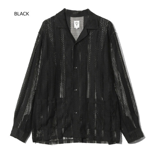 ��25AW��South2 West8 �������ġ��������ȥ����� L/S Cabana Shirt -Poly Lace Jq.- �졼�����Хʥ���� RW609������̵����