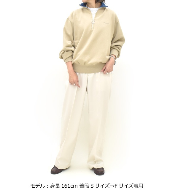 ��26FW��Oblada ���֥�� HALF ZIP SWEAT �ϡ��ե��åץ������å� F2610CU08 ��ǥ�����������̵����