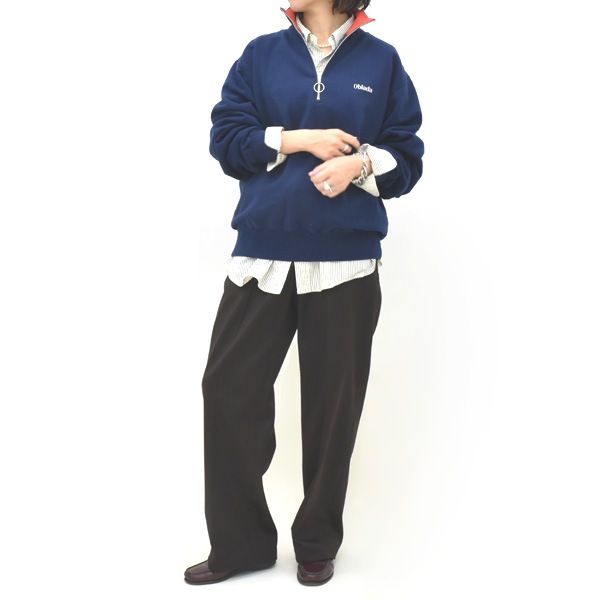 ��26FW��Oblada ���֥�� HALF ZIP SWEAT �ϡ��ե��åץ������å� F2610CU08 ��ǥ�����������̵����