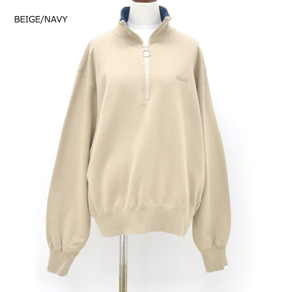 ��26FW��Oblada ���֥�� HALF ZIP SWEAT �ϡ��ե��åץ������å� F2610CU08 ��ǥ�����������̵����