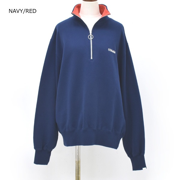 ��26FW��Oblada ���֥�� HALF ZIP SWEAT �ϡ��ե��åץ������å� F2610CU08 ��ǥ�����������̵����