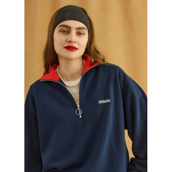 ��26FW��Oblada ���֥�� HALF ZIP SWEAT �ϡ��ե��åץ������å� F2610CU08 ��ǥ�����������̵���ۡ����ͽ���