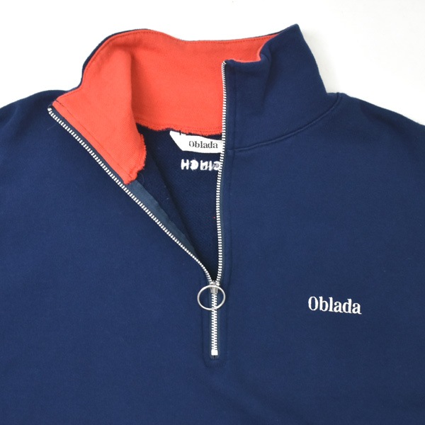 ��26FW��Oblada ���֥�� HALF ZIP SWEAT �ϡ��ե��åץ������å� F2610CU08 ��ǥ�����������̵����