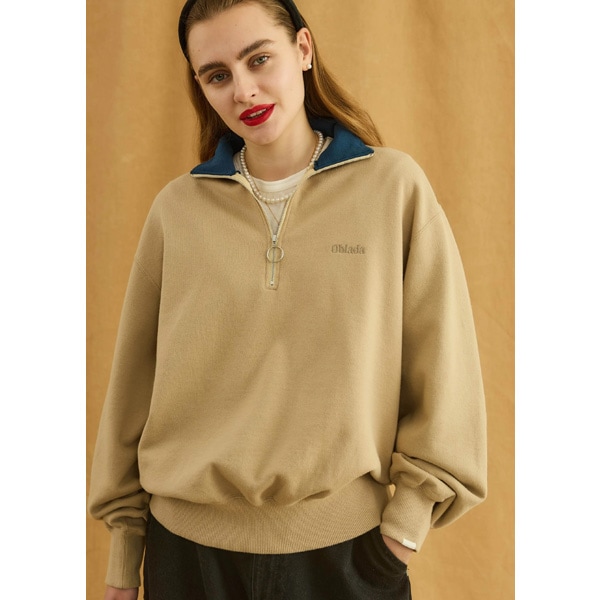 ��26FW��Oblada ���֥�� HALF ZIP SWEAT �ϡ��ե��åץ������å� F2610CU08 ��ǥ�����������̵���ۡ����ͽ���