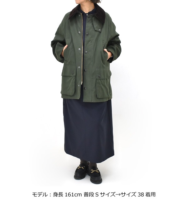 ��25SS��Barbour �Х֥��� OS Peached Bedale Casual Jacket �����С������� �ӥǥ��� �ԡ��������� ��� ��ǥ����� ��˥��å��� MCA0933������̵����