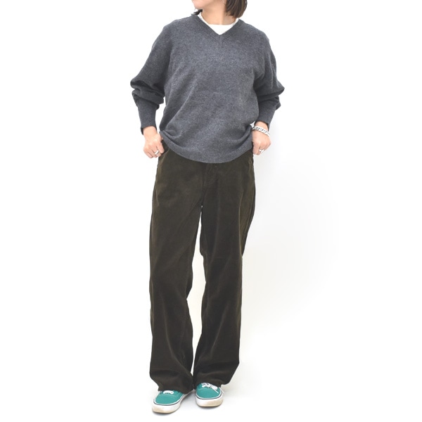 ��26FW��Oblada ���֥�� FILL V-NECK KNIT �ե��� V�ͥå��˥å� �ץ륪���С� Ĺµ F2610KN03 ��ǥ�����������̵����