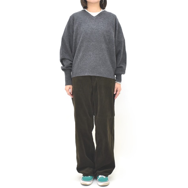 ��26FW��Oblada ���֥�� FILL V-NECK KNIT �ե��� V�ͥå��˥å� �ץ륪���С� Ĺµ F2610KN03 ��ǥ�����������̵����