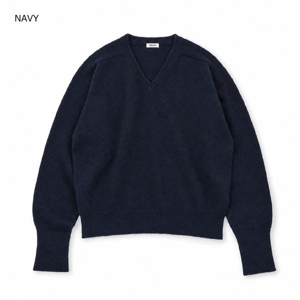 ��26FW��Oblada ���֥�� FILL V-NECK KNIT �ե��� V�ͥå��˥å� �ץ륪���С� Ĺµ F2610KN03 ��ǥ�����������̵����