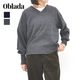 ��26FW��Oblada ���֥�� FILL V-NECK KNIT �ե��� V�ͥå��˥å� �ץ륪���С� Ĺµ F2610KN03 ��ǥ�����������̵����