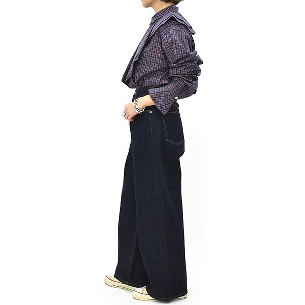 Oblada ���֥�� CHECK RUFFLE BLOUSE �����å���åե�֥饦�� S2610SH06������̵����