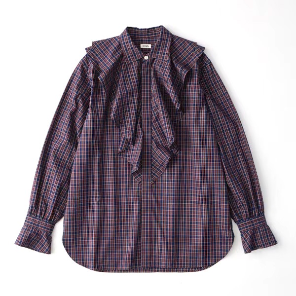 Oblada ���֥�� CHECK RUFFLE BLOUSE �����å���åե�֥饦�� S2610SH06������̵����