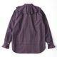 Oblada ���֥�� CHECK RUFFLE BLOUSE �����å���åե�֥饦�� S2610SH06������̵����
