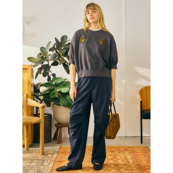 ��26SUMMER��Oblada ���֥�� �����٥˥�Ⱦµ�������å� SOUVENIR H/S SWEAT M2610CU06������̵����