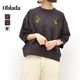 ��26SUMMER��Oblada ���֥�� �����٥˥�Ⱦµ�������å� SOUVENIR H/S SWEAT M2610CU06������̵����