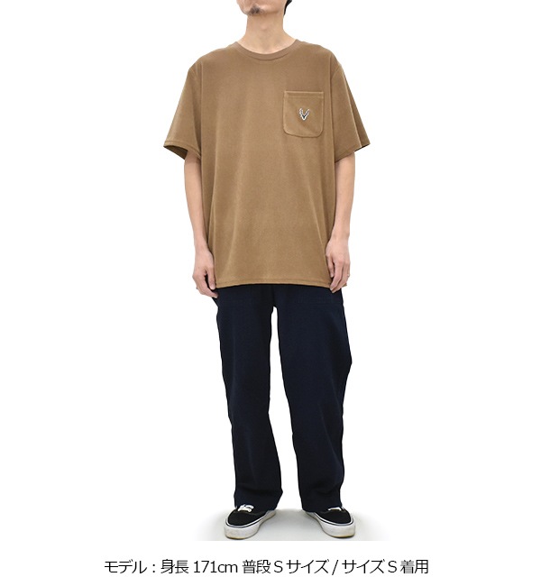 �ڡ�10%OFF�����ݥ��оݡۡڥ�����/40%OFF��South2 West8 �������ġ��������ȥ����� ���硼�ȥ��꡼�� �饦��ɥݥ��å� T����� ���åȥ� �ݥꥨ���ƥ� �ѥ��� S/S Round Pocket Tee -C/Pe Pile- SX743 ��󥺡�����̵���ۡ�26 SUMMER SALE�ۡ����ʡ����Բġ�
