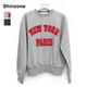 ��26AW��THE SHINZONE ���󥾡��� NEWYORK PARIS SWEATSHIRT �˥塼�衼���ѥꥹ�����åȥ���� �ץ륪���С� 26AMSCU14 ��ǥ�����������̵���ۡ�ͽ���