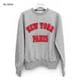 ��26AW��THE SHINZONE ���󥾡��� NEWYORK PARIS SWEATSHIRT �˥塼�衼���ѥꥹ�����åȥ���� �ץ륪���С� 26AMSCU14 ��ǥ�����������̵���ۡ�ͽ���