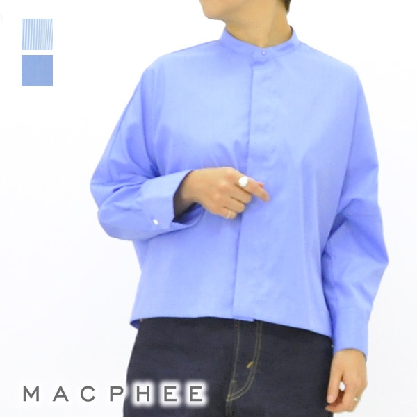 MACPHEE マカフィー コットンブロードコクーンシャツ 42-01301