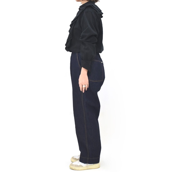 ��26SS��Oblada ���֥�� OVER DYE RUFFLE BLOUSE �����С����� ��åե�֥饦�� S2610SH07������̵����