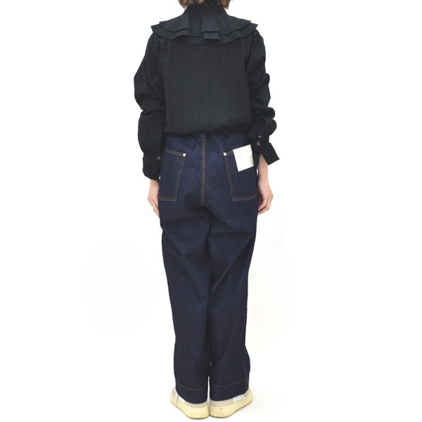 ��26SS��Oblada ���֥�� OVER DYE RUFFLE BLOUSE �����С����� ��åե�֥饦�� S2610SH07������̵����