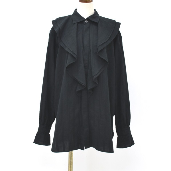 ��26SS��Oblada ���֥�� OVER DYE RUFFLE BLOUSE �����С����� ��åե�֥饦�� S2610SH07������̵����