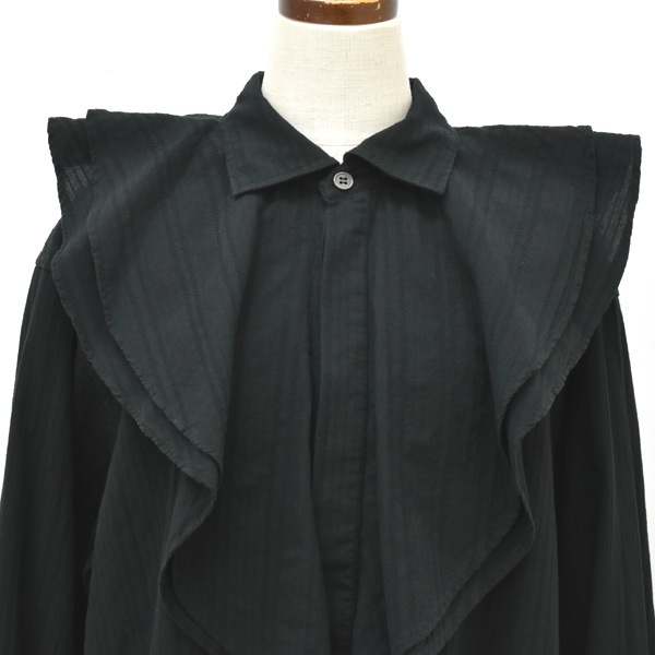 ��26SS��Oblada ���֥�� OVER DYE RUFFLE BLOUSE �����С����� ��åե�֥饦�� S2610SH07������̵����