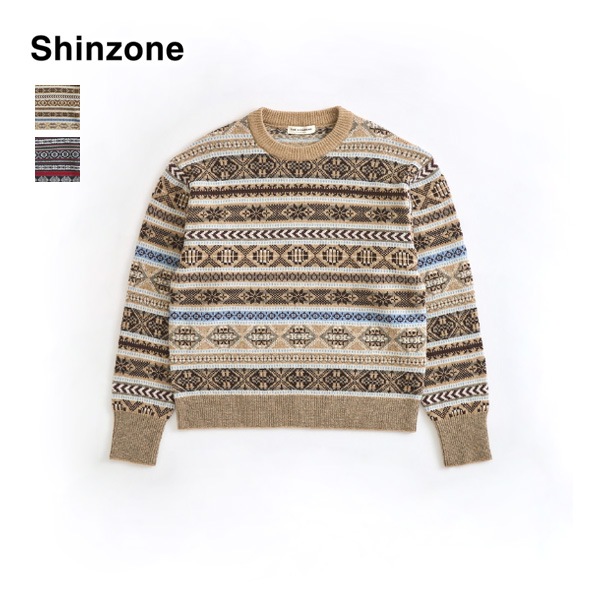 ��26AW��THE SHINZONE ���󥾡��� FAIR ISLE KNIT PULLOVER �ե��������� �˥åȥץ륪���С� 26AMSNI07 ��ǥ�����������̵���ۡ�ͽ���