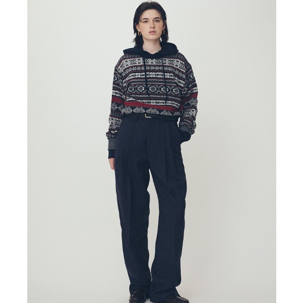 ��26AW��THE SHINZONE ���󥾡��� FAIR ISLE KNIT PULLOVER �ե��������� �˥åȥץ륪���С� 26AMSNI07 ��ǥ�����������̵���ۡ�ͽ���