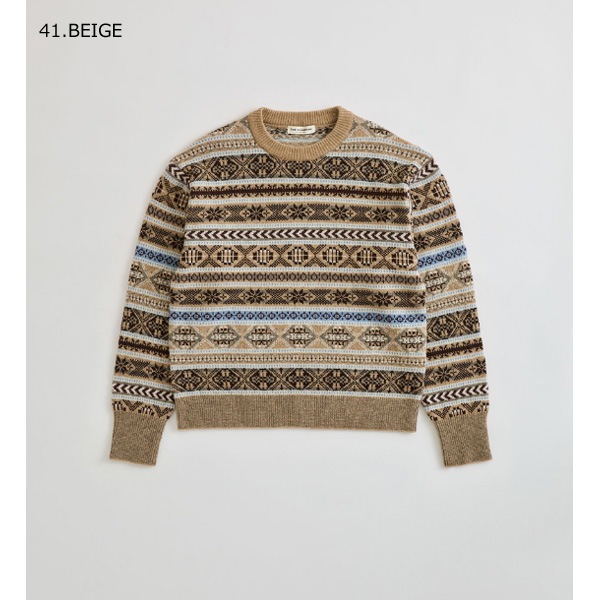 ��26AW��THE SHINZONE ���󥾡��� FAIR ISLE KNIT PULLOVER �ե��������� �˥åȥץ륪���С� 26AMSNI07 ��ǥ�����������̵���ۡ�ͽ���
