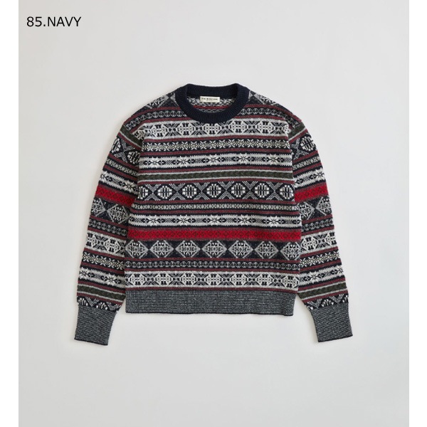 ��26AW��THE SHINZONE ���󥾡��� FAIR ISLE KNIT PULLOVER �ե��������� �˥åȥץ륪���С� 26AMSNI07 ��ǥ�����������̵���ۡ�ͽ���