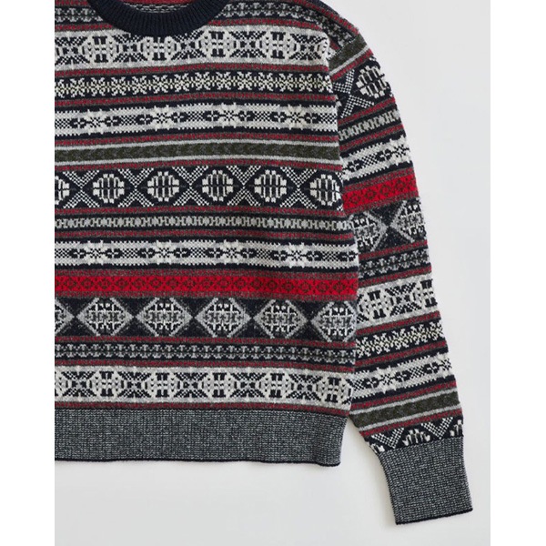 ��26AW��THE SHINZONE ���󥾡��� FAIR ISLE KNIT PULLOVER �ե��������� �˥åȥץ륪���С� 26AMSNI07 ��ǥ�����������̵���ۡ�ͽ���