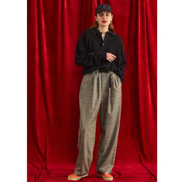 ��26FW��Oblada ���֥�� FINE PANTS CHECK �ե�����ѥ�� �����å� F2610PT15 ��ǥ�����������̵���ۡ����ͽ���