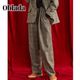 ��26FW��Oblada ���֥�� FINE PANTS CHECK �ե�����ѥ�� �����å� F2610PT15 ��ǥ�����������̵���ۡ����ͽ���