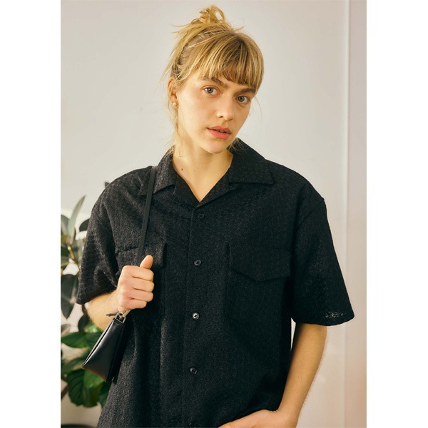 ��26SUMMER��Oblada ���֥�� �ե�����֥������꡼����� �ɽ� FLOWER EMBROIDERY SHIRT M2610SH06������̵����