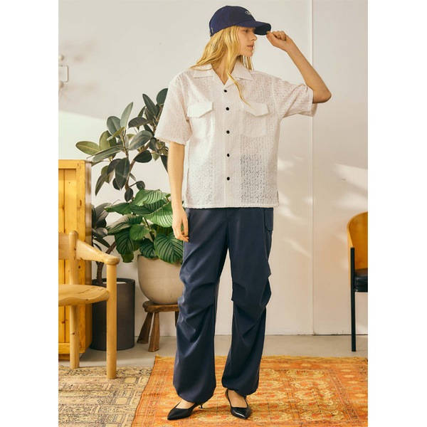 ��26SUMMER��Oblada ���֥�� �ե�����֥������꡼����� �ɽ� FLOWER EMBROIDERY SHIRT M2610SH06������̵����