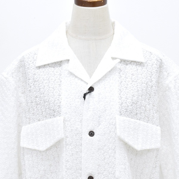 ��26SUMMER��Oblada ���֥�� �ե�����֥������꡼����� �ɽ� FLOWER EMBROIDERY SHIRT M2610SH06������̵����
