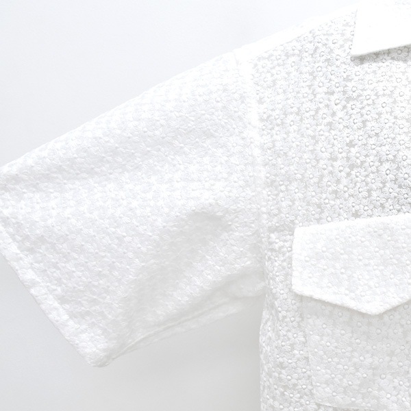 ��26SUMMER��Oblada ���֥�� �ե�����֥������꡼����� �ɽ� FLOWER EMBROIDERY SHIRT M2610SH06������̵����