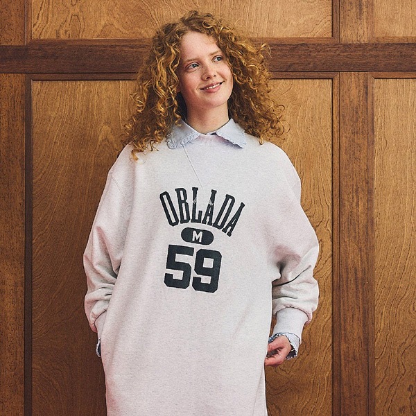 ��25FW��Oblada ���֥�� GLANCE SHIRT �ե�륫�顼����� F2510BL01������̵����