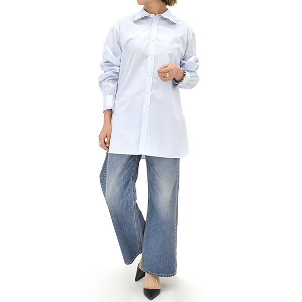 ��25FW��Oblada ���֥�� GLANCE SHIRT �ե�륫�顼����� F2510BL01������̵����