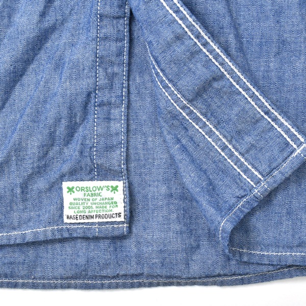 orSlow ���������� ���å����ե��å� �����֥졼 �������� RELAX FIT CHAMBRAY WORK SHIRT 01-8270-84������̵����